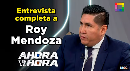 Roy Mendoza en Ahora y en la Hora