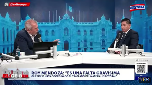 Roy Mendoza en Exitosa