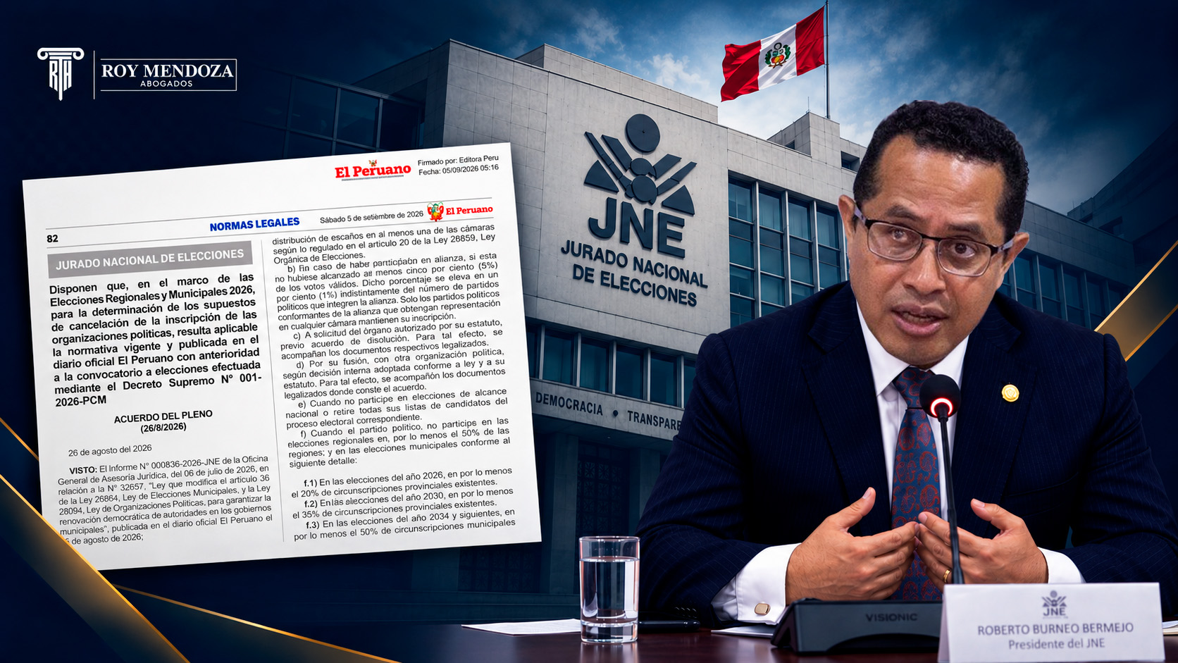 JNE fija reglas para cancelación de partidos en las ERM 2026, pero queda pendiente una interpretación clave